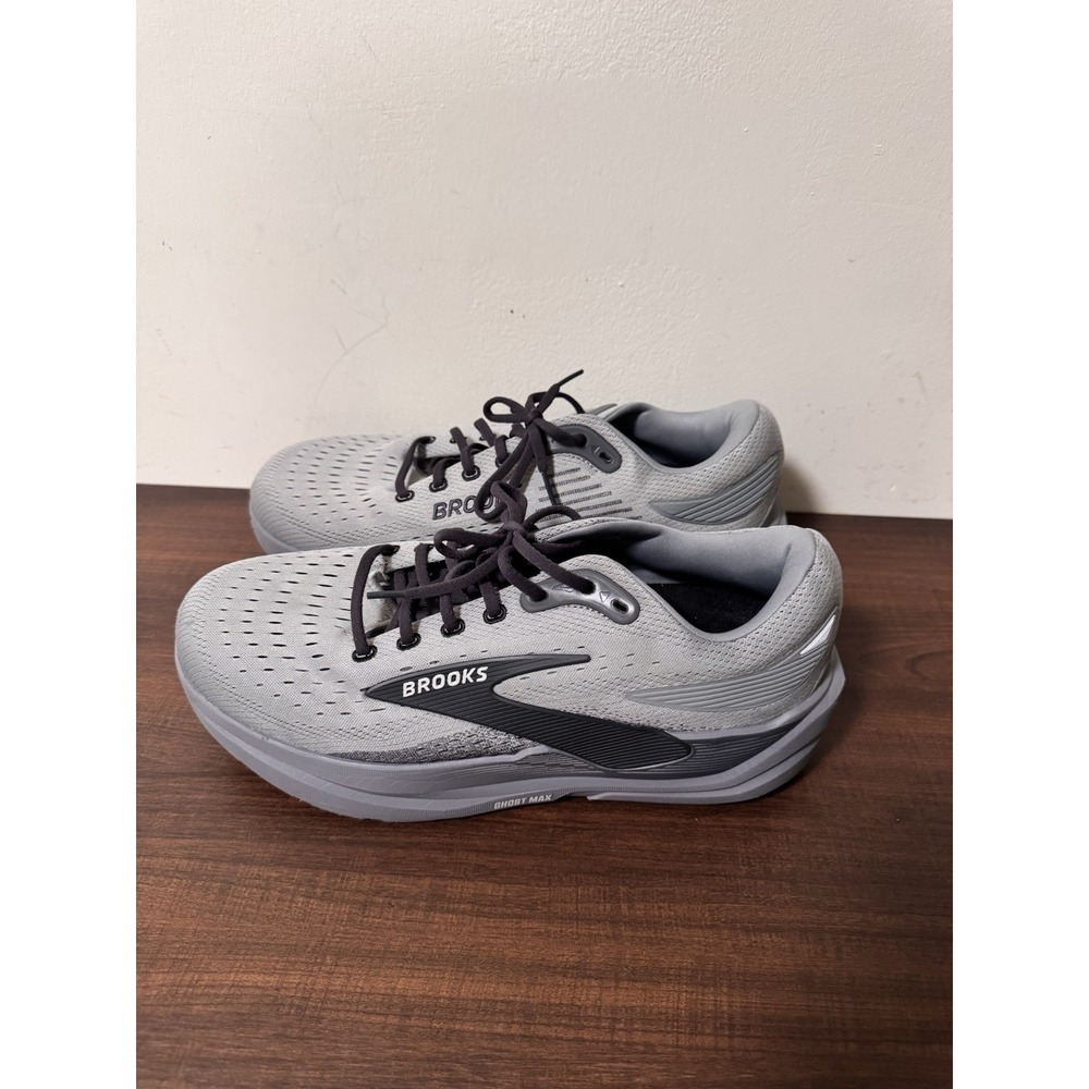 Brooks Ghost Max 3 Primer Grey Ebony Men's Running Shoes Sz 11.5 Extra Wide